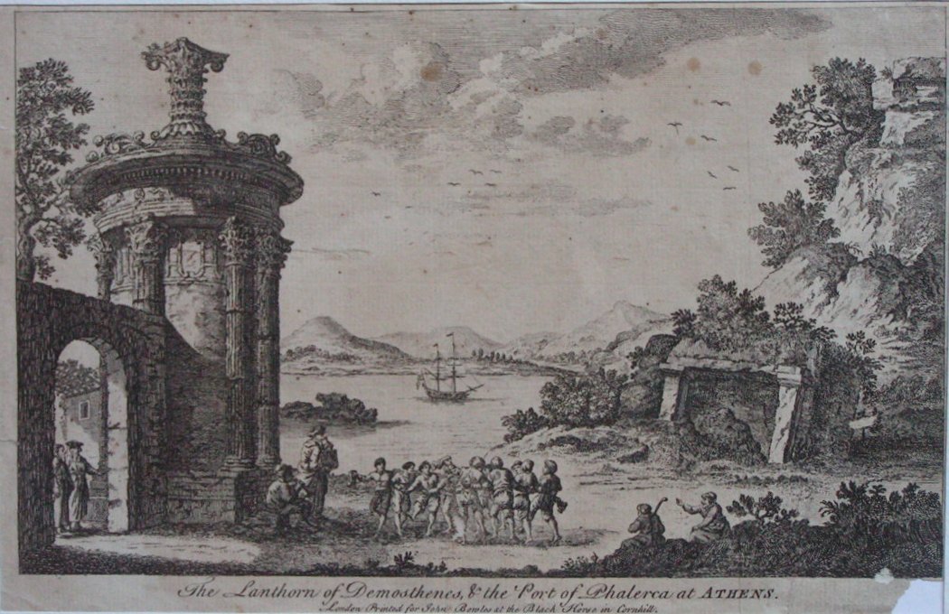 Print - The Lantern of Demosthenes and the Port of Phalerca at Athens