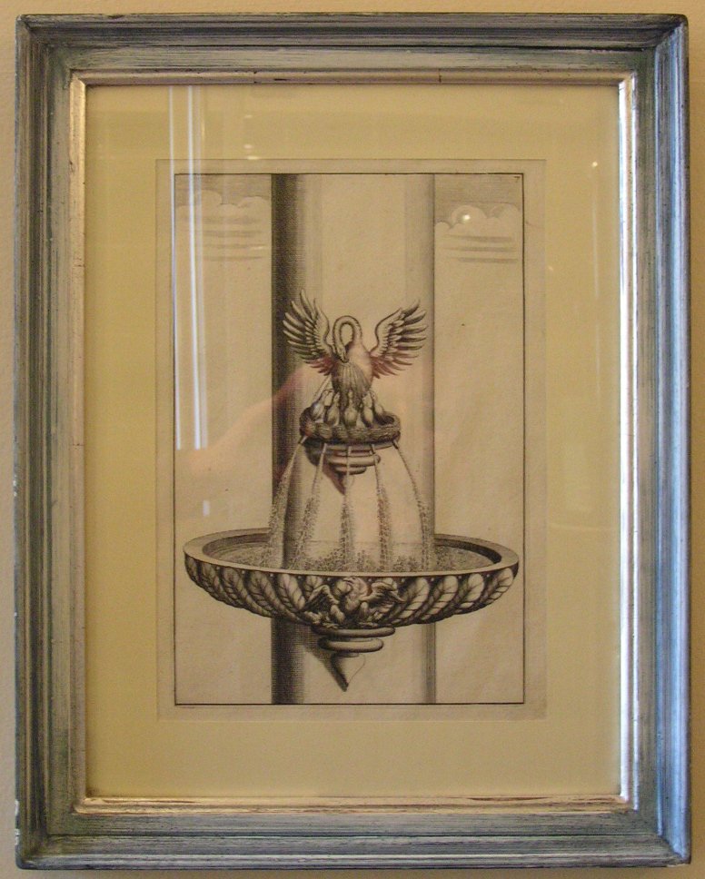 Print - (Design for a fountain - swan & 5 sygnets) 7