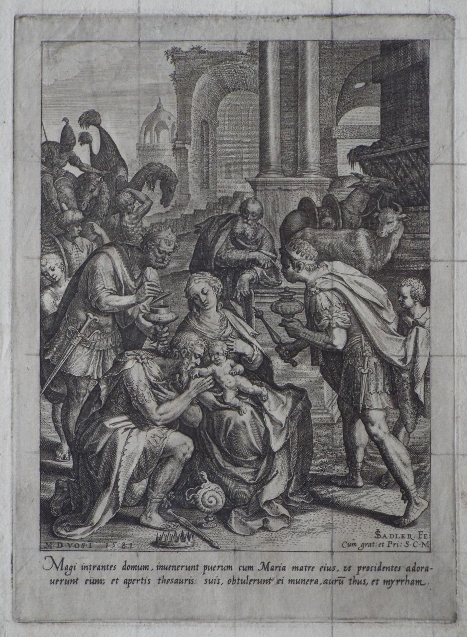 Print - The Adoration of the Magi - Sadeler