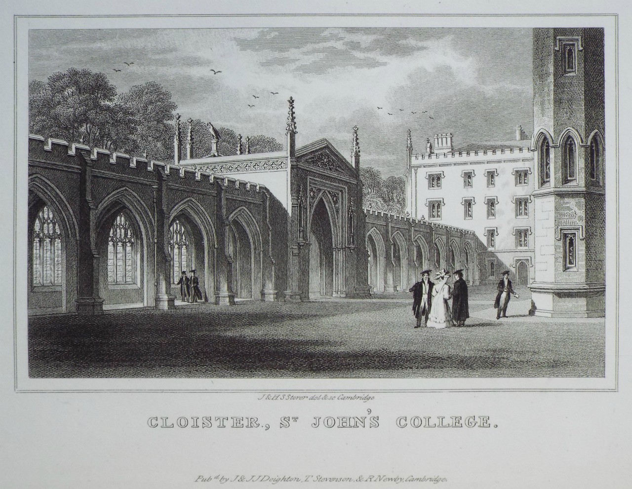 Print - Cloisters, St. John's College. - Storer