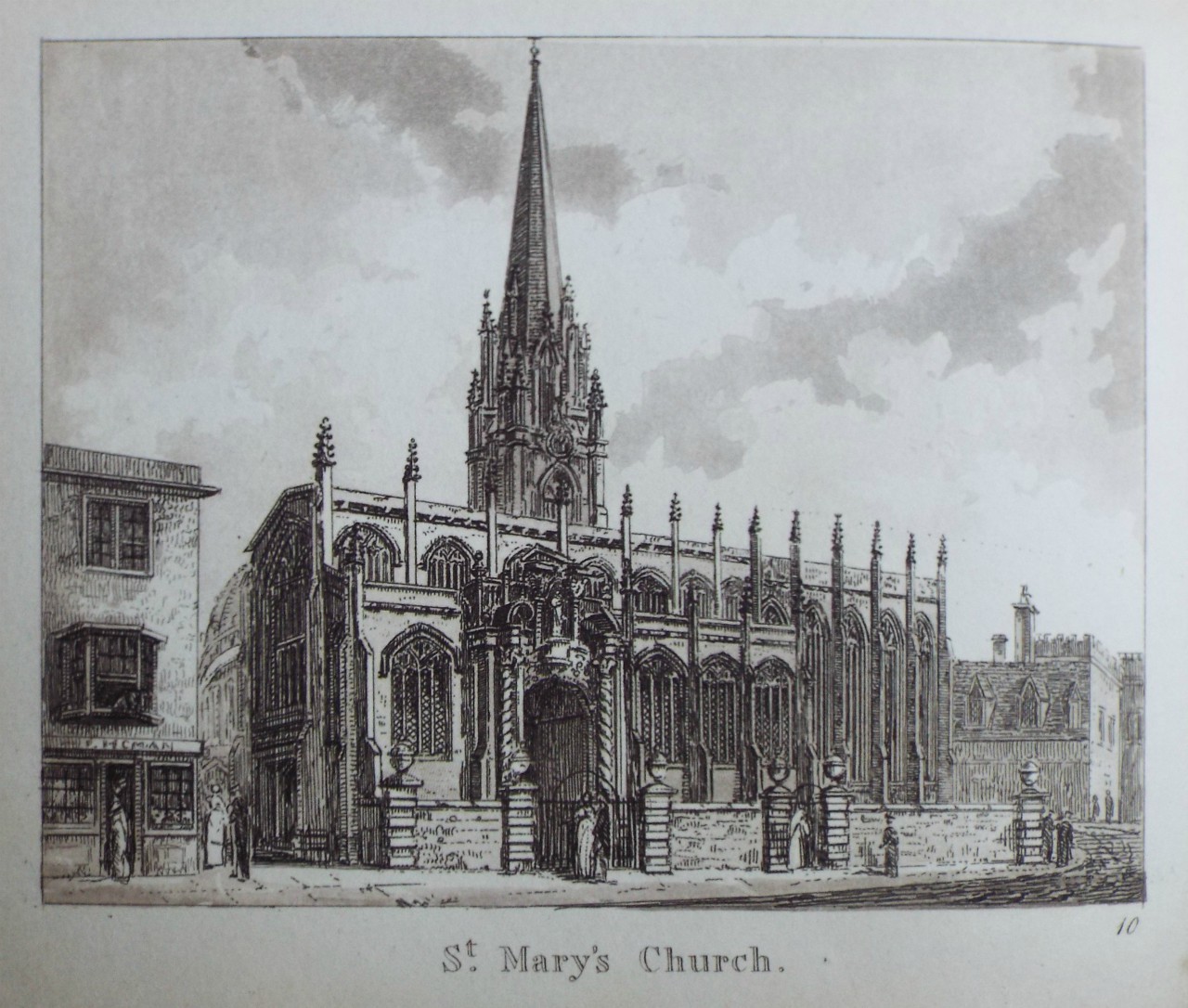 Aquatint - St. Mary's Church.