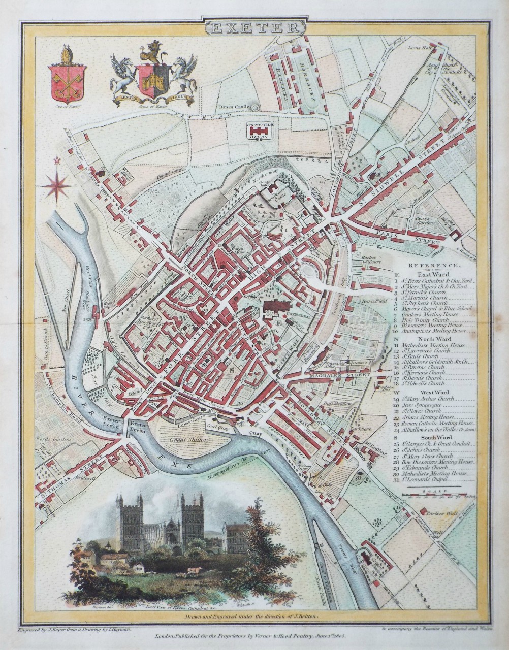 Map of Exeter - Exeter