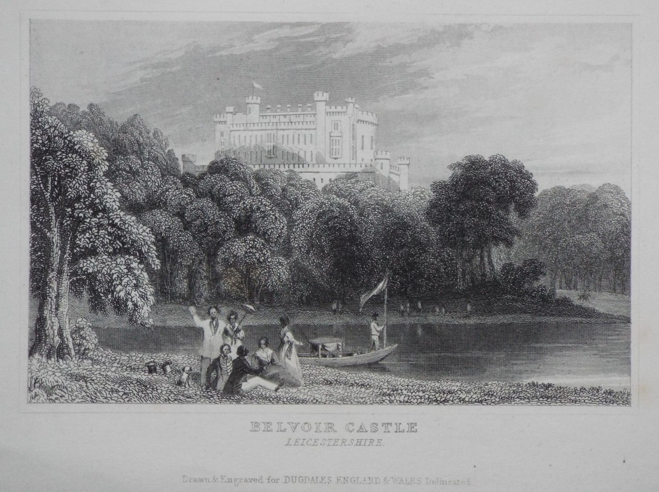 Print - Belvoir Castle Leicestershire.