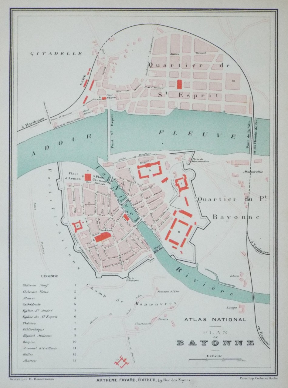 Map of Bayonne - Bayonne