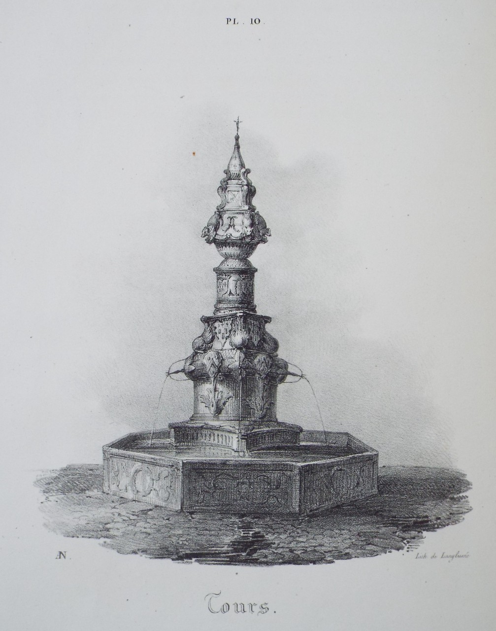 Lithograph - Tours. - 