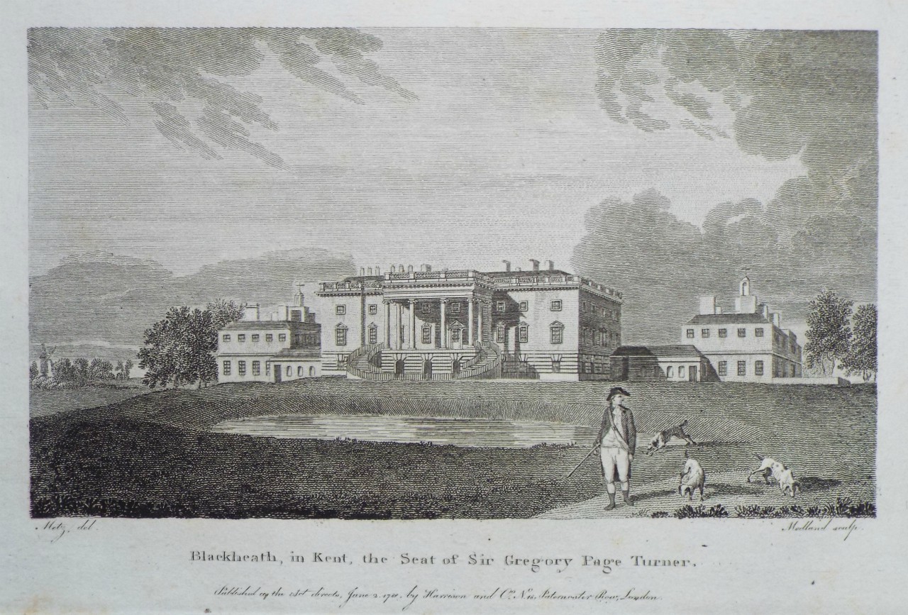 Print - Blackheath, in Kent, the Seat of Sir Gregory Page Turner. - 