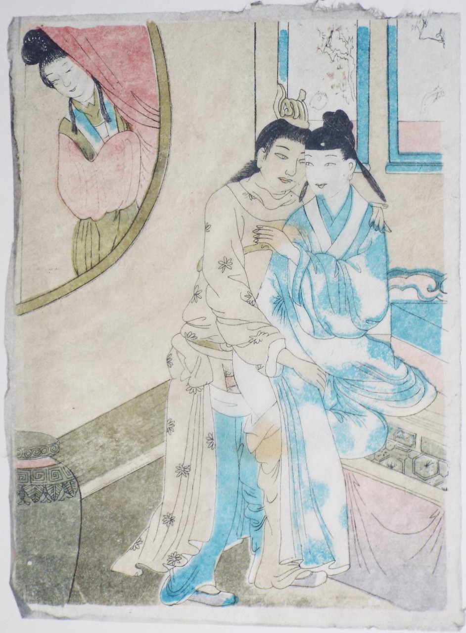 Woodblock - Chinese erotic print