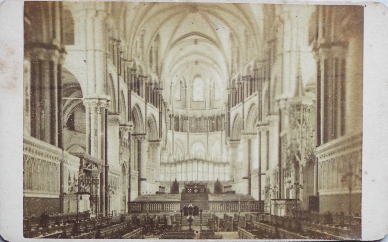 Photograph - Canterbury. The Choir.