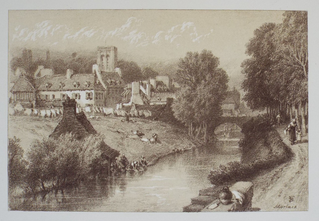 Lithograph - Morlaix. General View. - Foster