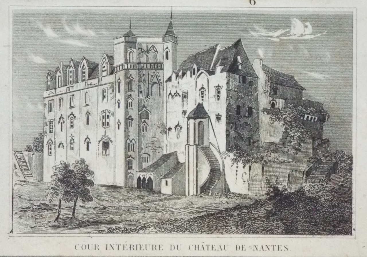 Print - Cout Interieure du Chateau de Nantes
