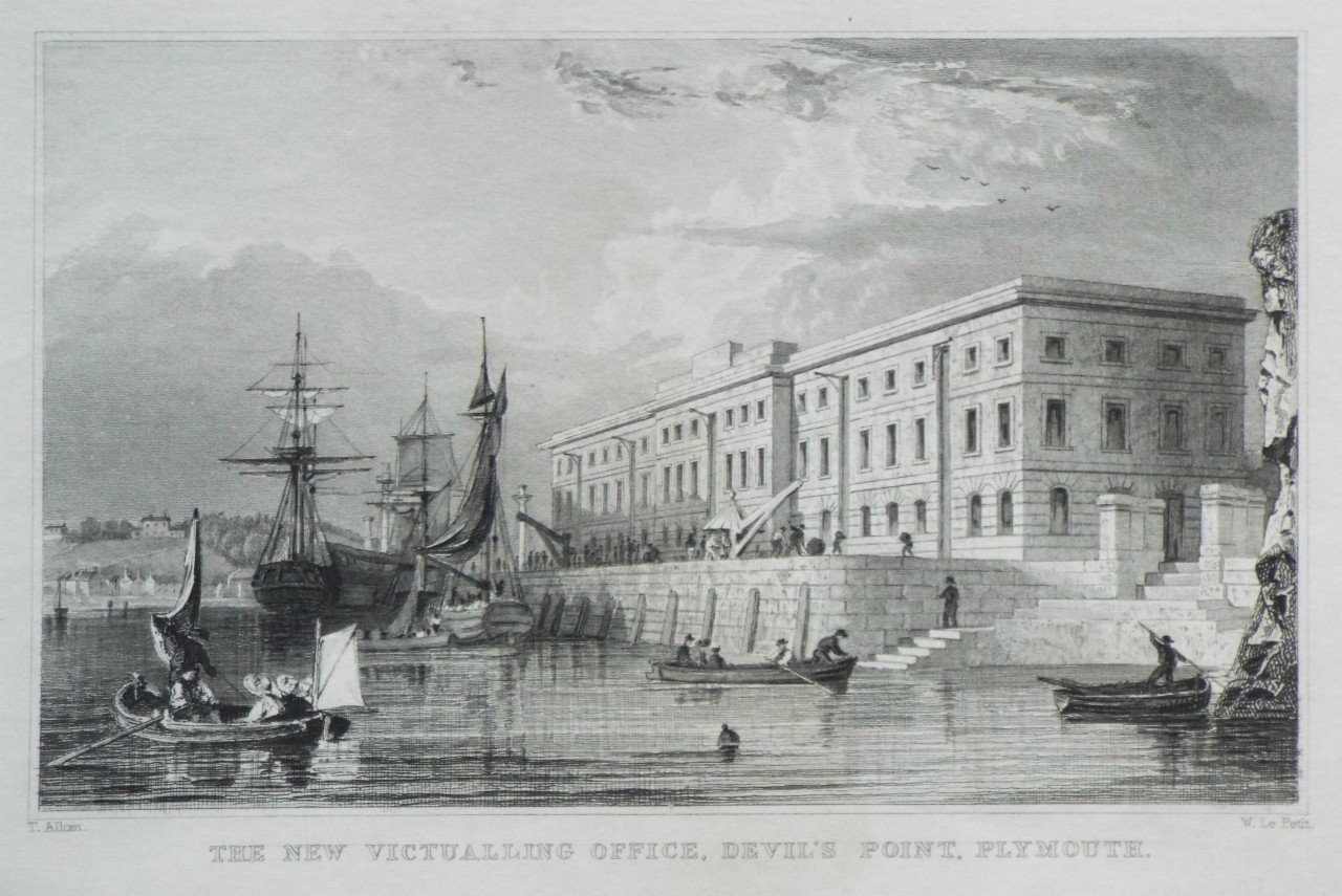 Print - The New Victualling Office, Devil's Point, Plymouth. - Le