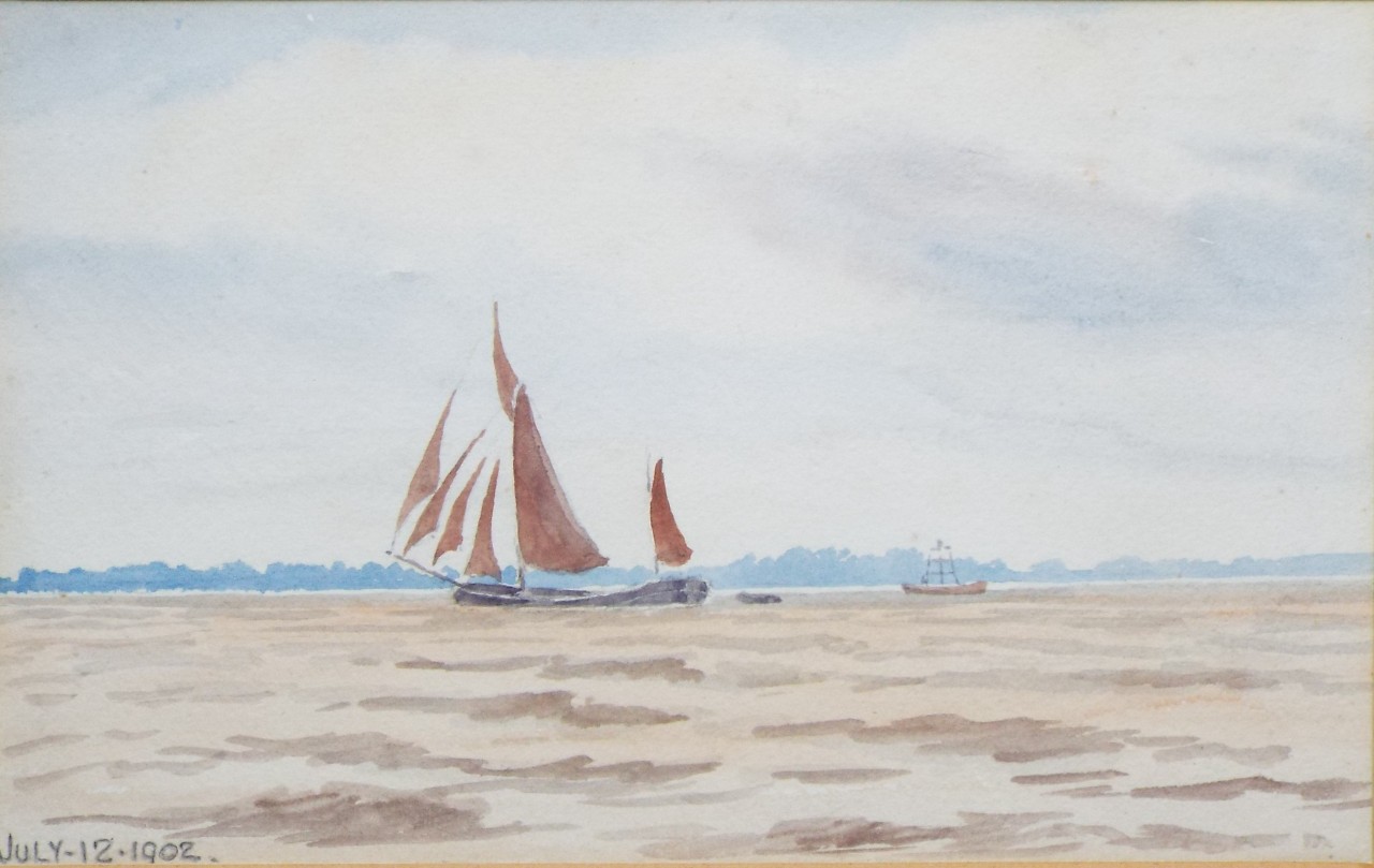 Watercolour - Humber Barge, near Brough