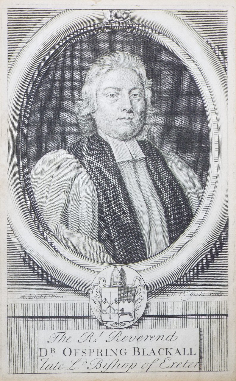 Print - The Rt. Reverend Dr. Ofspring Blackall late Bishop of Exeter - Van