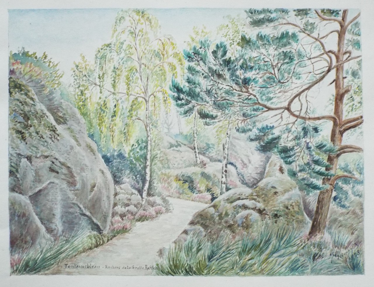 Watercolour - Fontainebleau