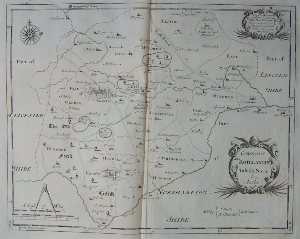 Map of Rutland - Morden