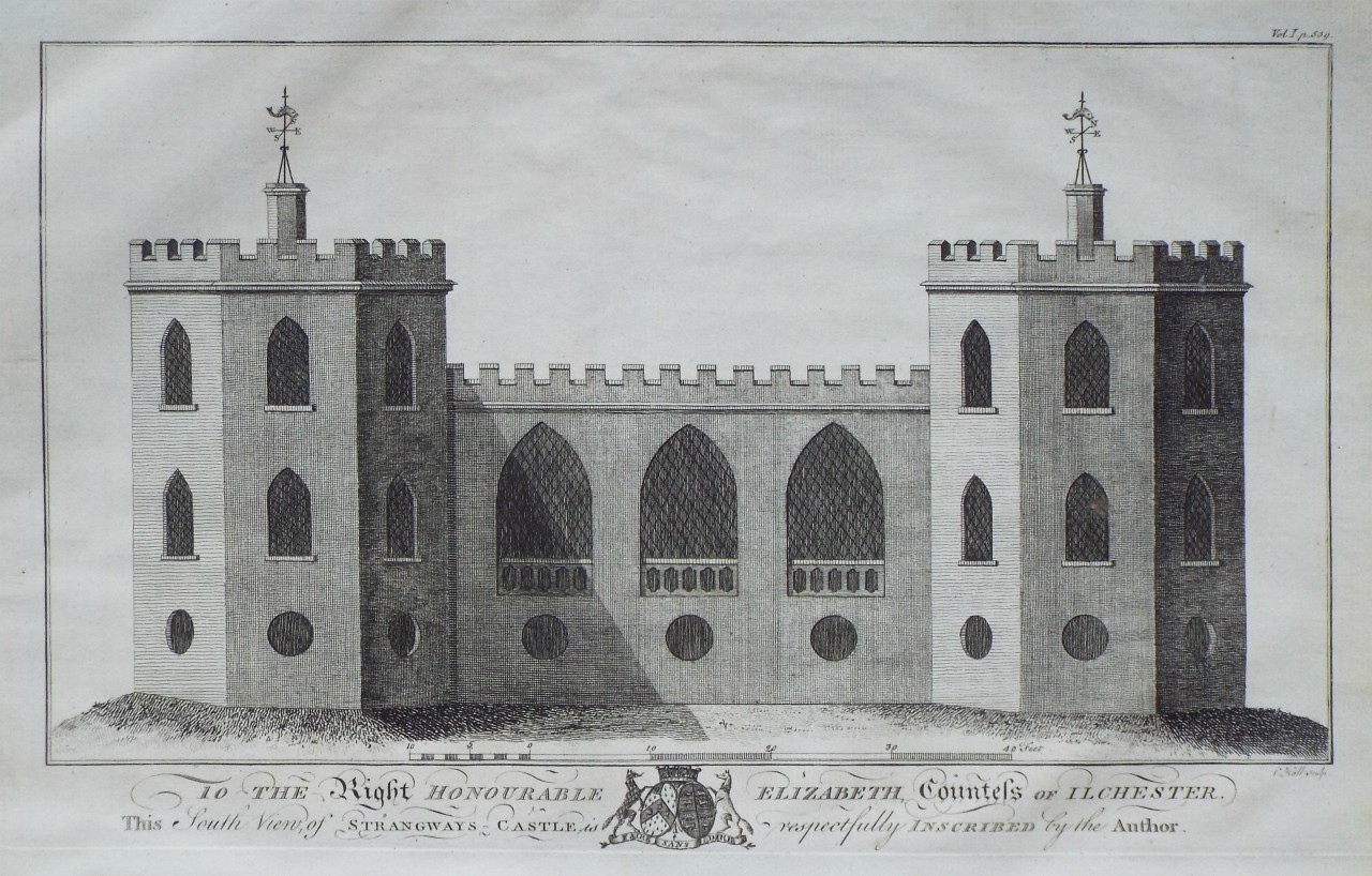 Print - South View of Strangways Castle