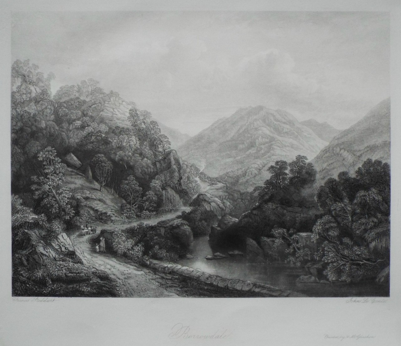 Mezzotint - Borrowdale. - Le