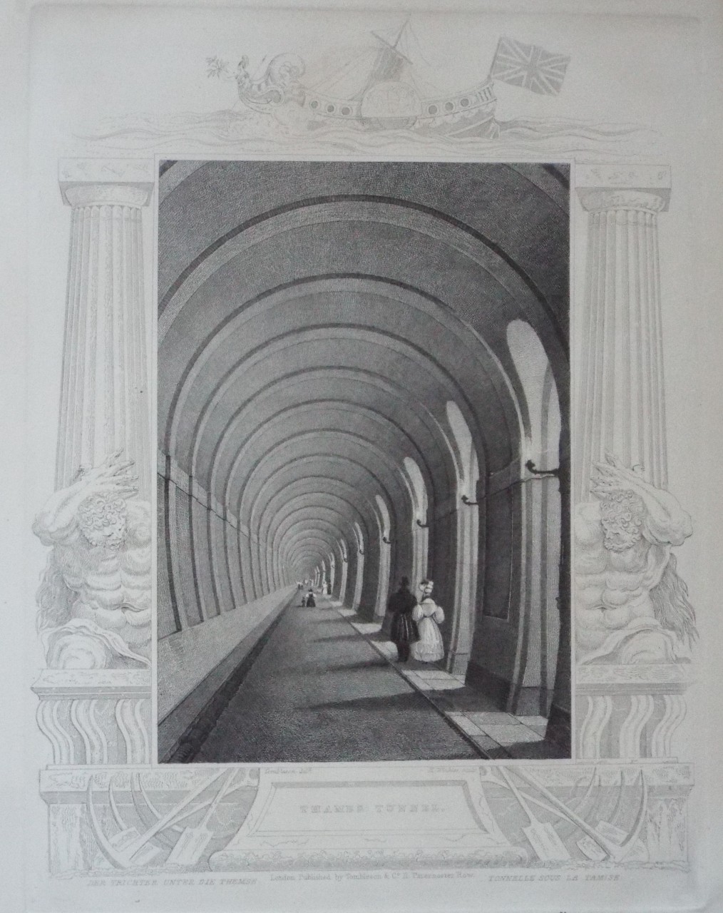 Print - Thames Tunnel. - Winkles