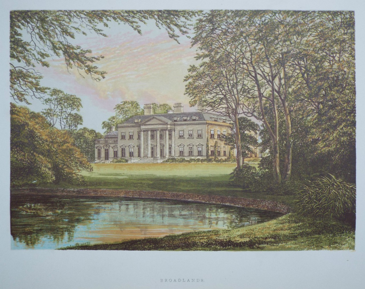 Chromo-lithograph - Broadlands.