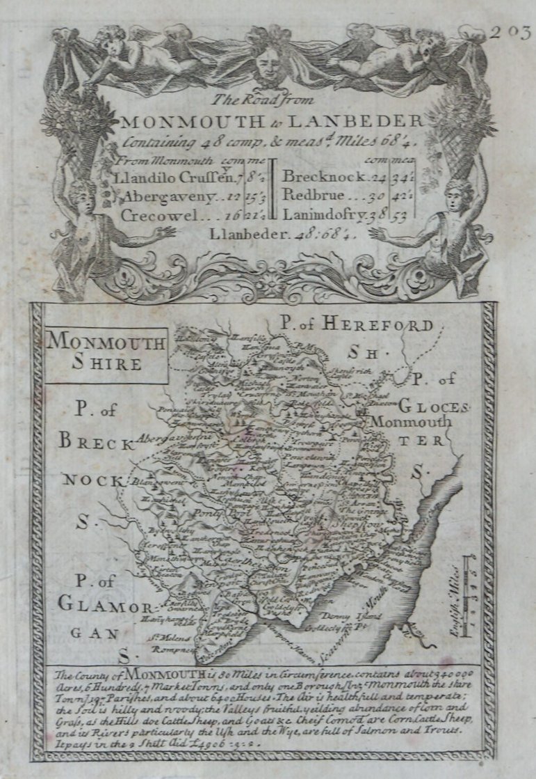 Map of Monmouthshire - Owen & Bowen