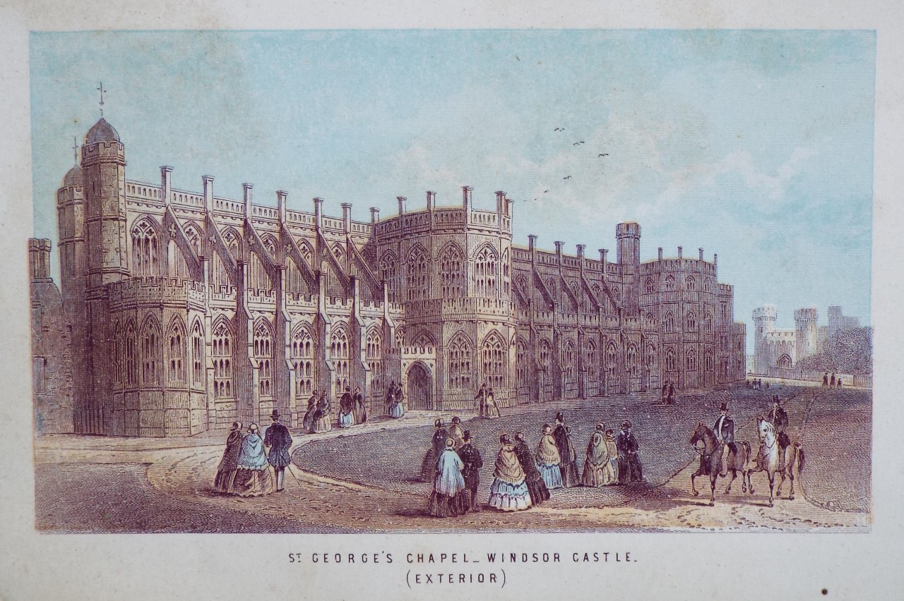 Chromo-lithograph - St. George's Chapel - Windsor Castle. (Exterior)