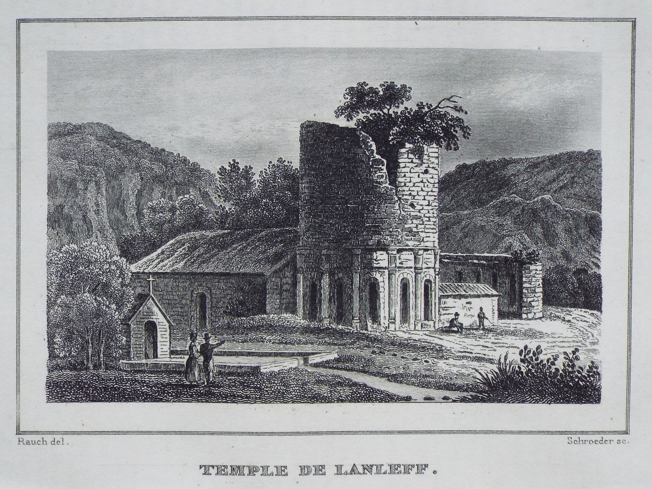 Print - Temple de Lanleff. - 