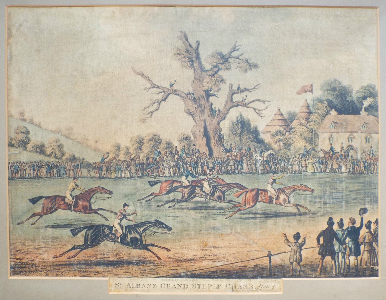 Aquatint - St. Albans Grand Steeple Chase. Plate 4.