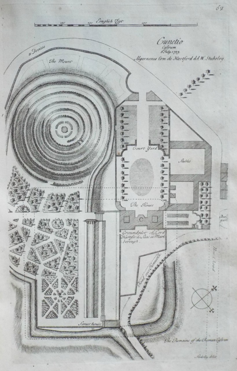 Print - Cunetio Castrum 6 July.1723.