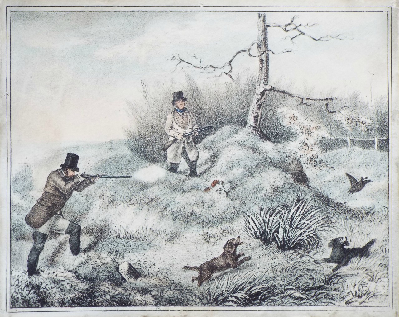 Aquatint - Wood Cock Shooting