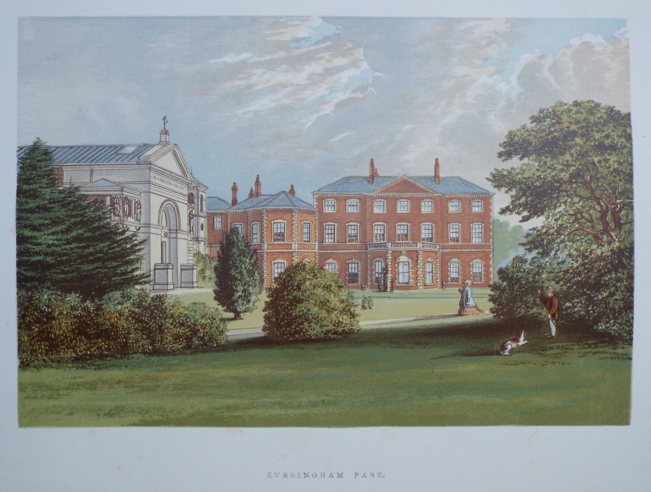 Chromo-lithograph - Everingham Park.