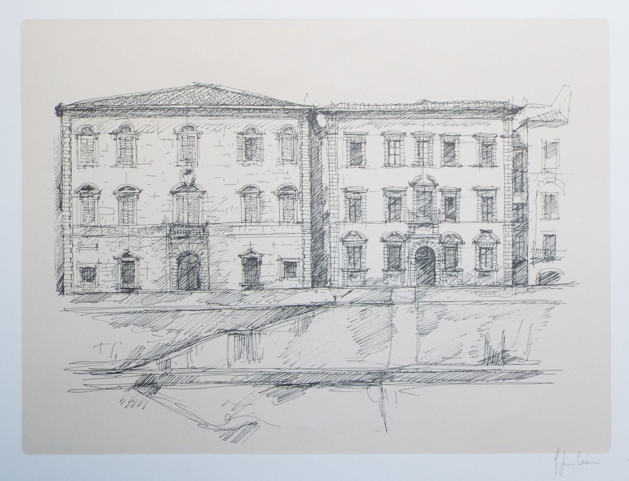 Photolithograph - Palazzo Toscanelli e Palazzo Roncioni