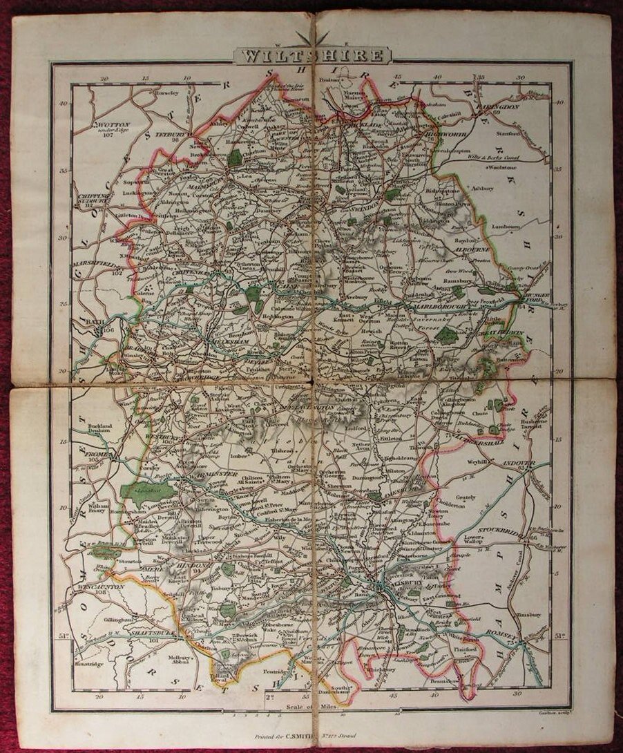 Map of Wiltshire - Gardner-Smith