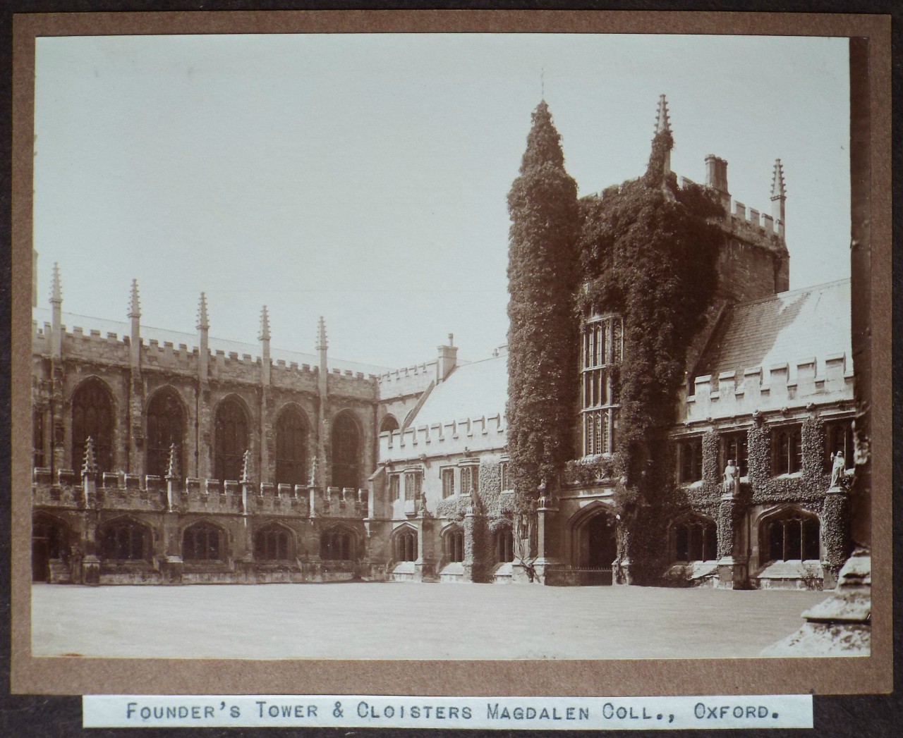 Photograph - Founder's Tower & Cloisters Magdalen Coll., Oxford.