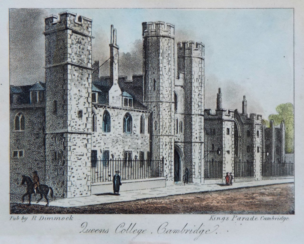 Aquatint - Queens College Cambridge