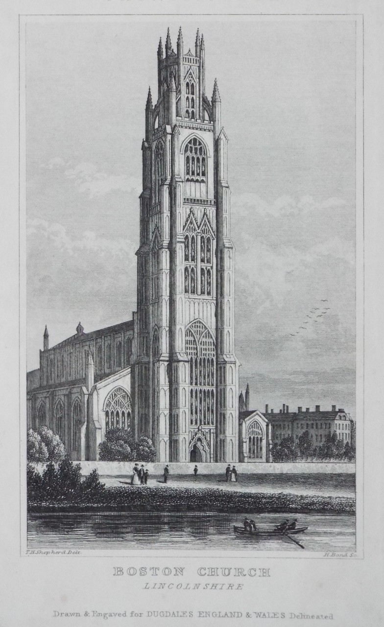 Print - Boston Church Lincolnshire.
