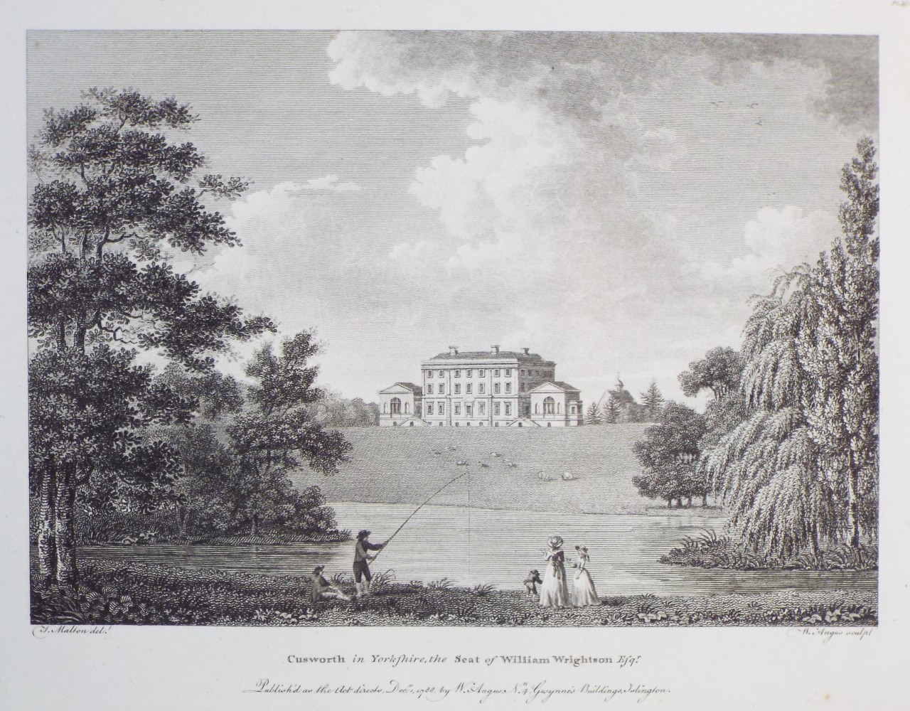 Print - Cusworth in Yorkshire, the Seat of William Wrightson Esqr. - Angus