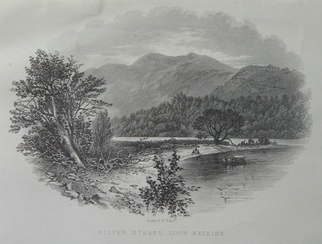 Steel Vignette - Silver Strand, Loch Katrine - Banks