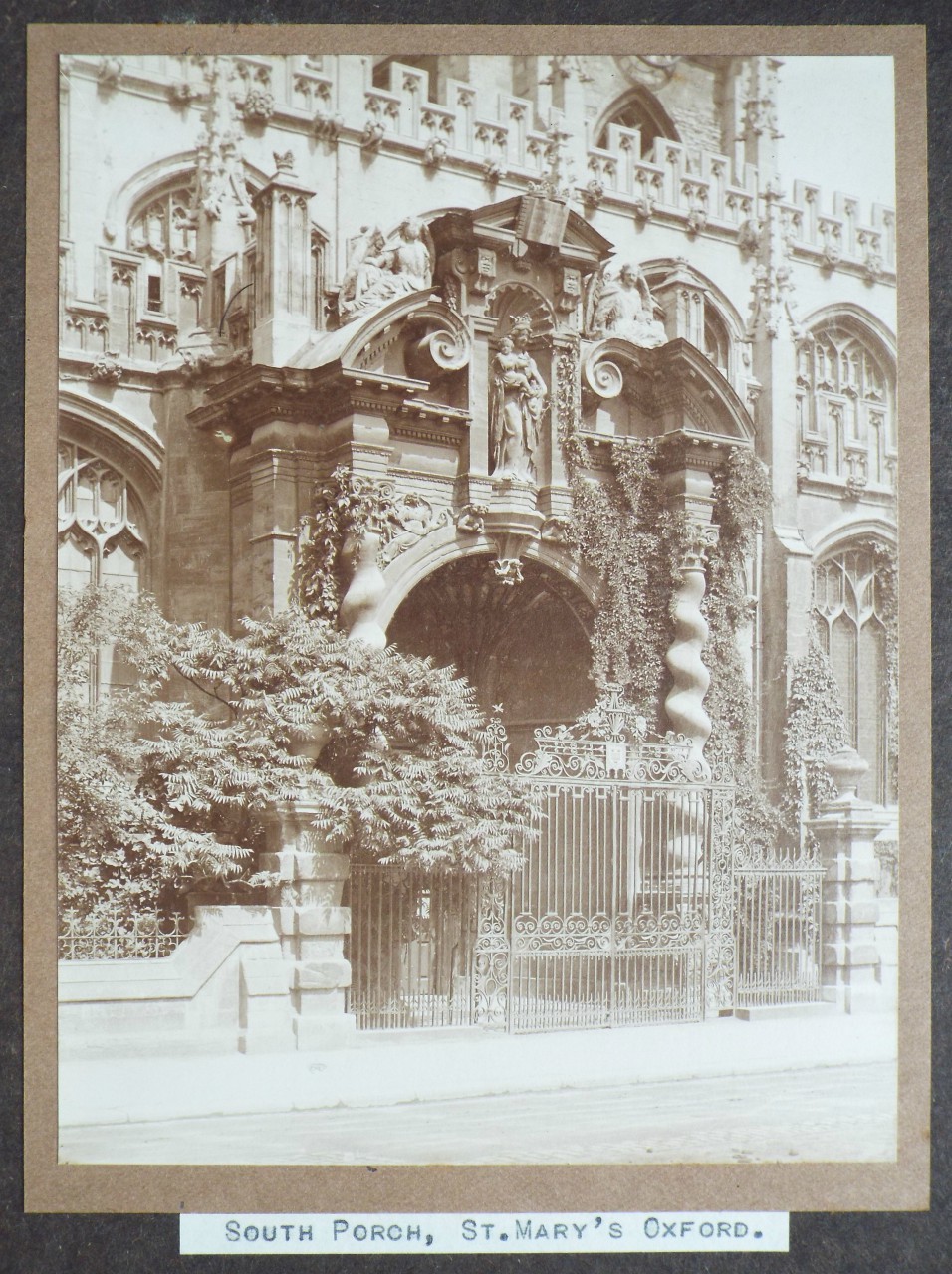 Photograph - South Porch, St. Mary's Oxford.