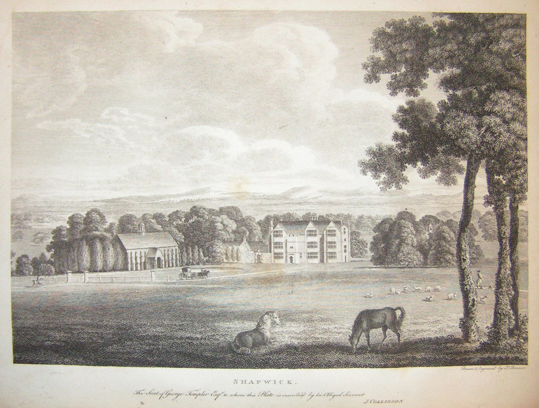 Print - Shapwick. The Seat of George Templer Esqr. - Bonnor