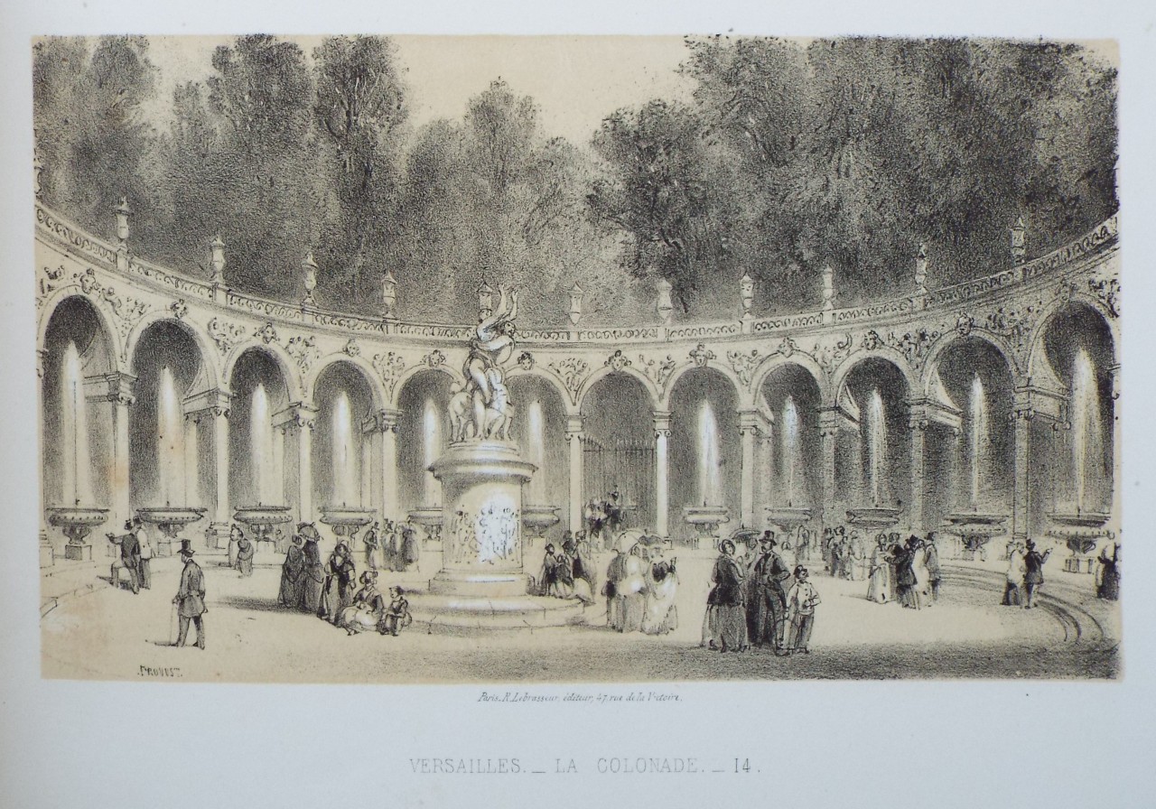 Lithograph - Versailles. La Colonade. - 
