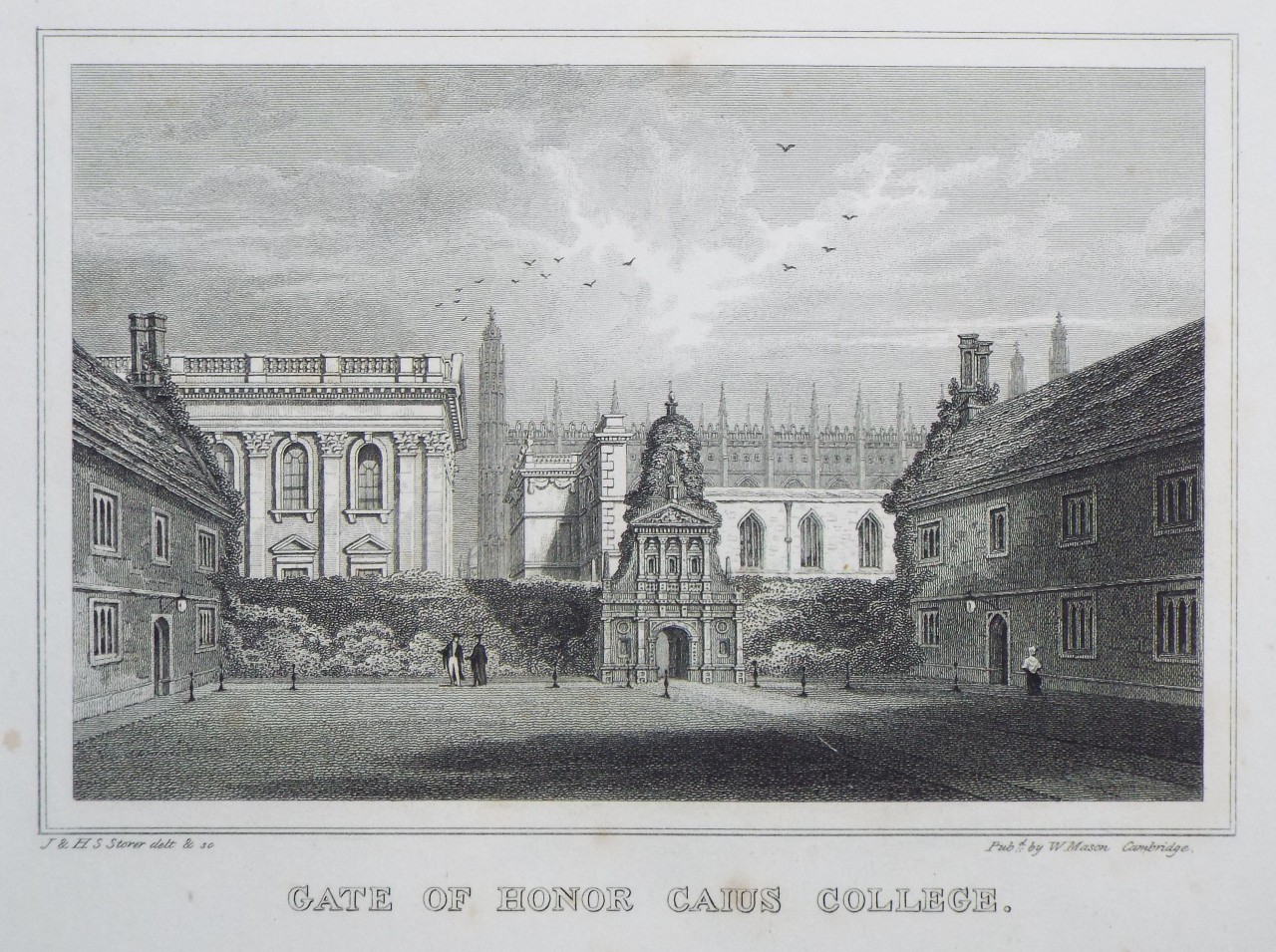Print - Gate of Honor Caius College. - Storer