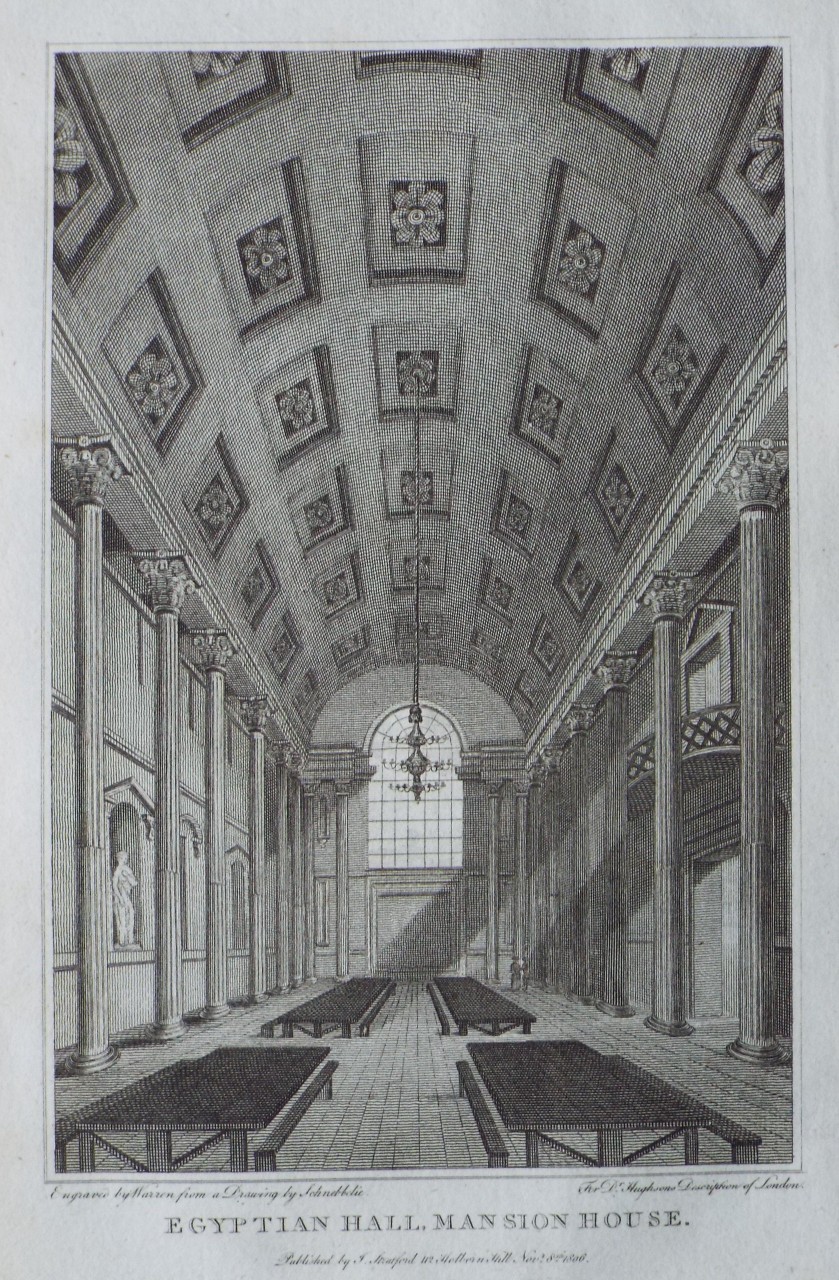 Print - Egyptian Hall, Mansion House. - 