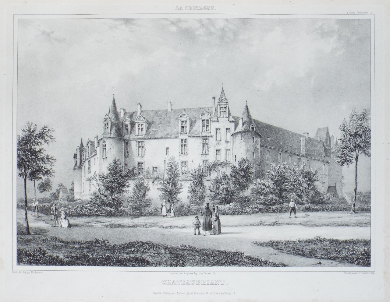 Lithograph - Chateaubriant. - Benoist