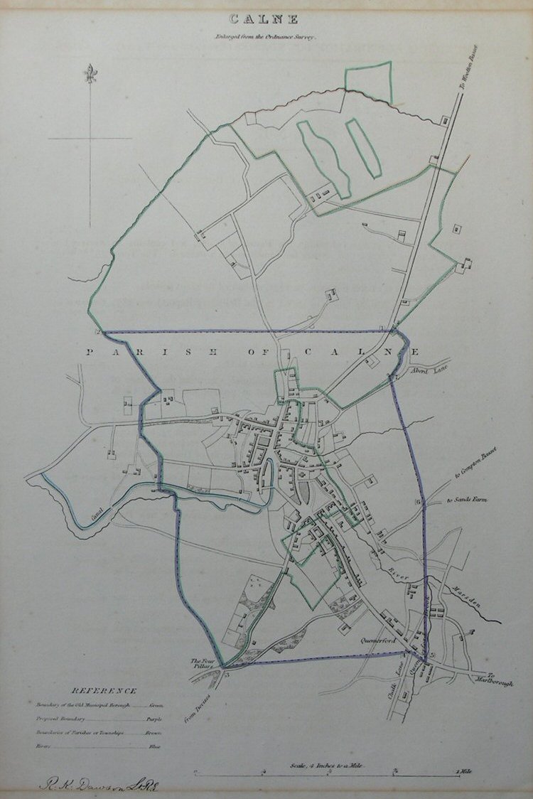 Map of Calne - Calne