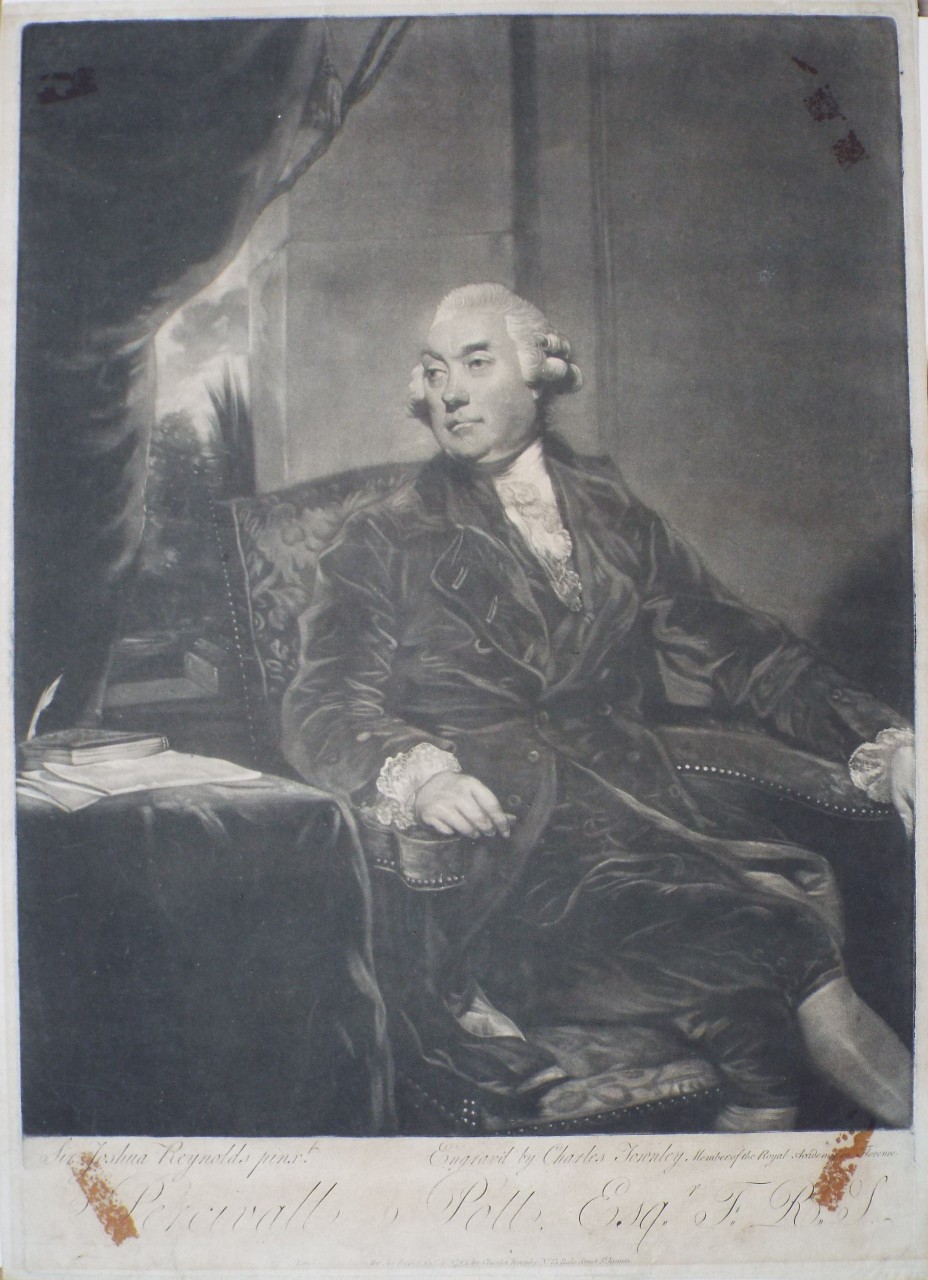 Mezzotint - Percival Pott, Esqr. Fl. Ro. S. - Townley