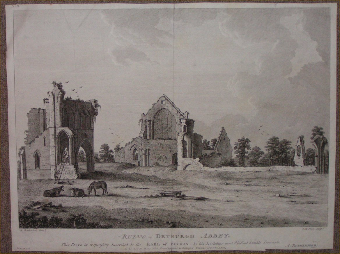 Print - Ruins of Dryburgh Abbey - Picot