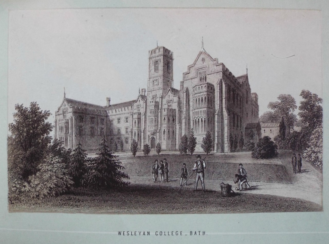 Chromo-lithograph - Wesleyan College - Bath. - T