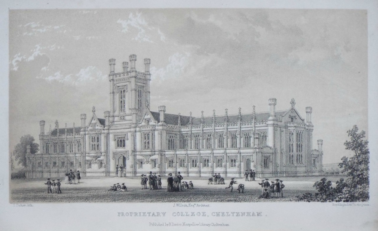 Lithograph - Proprietary College, Cheltenham.