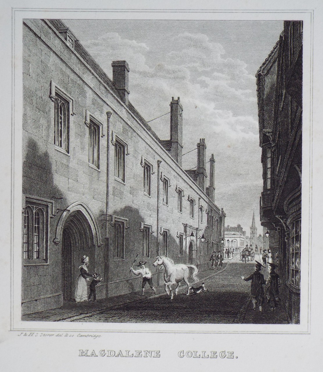 Print - Magdalene College. - Storer