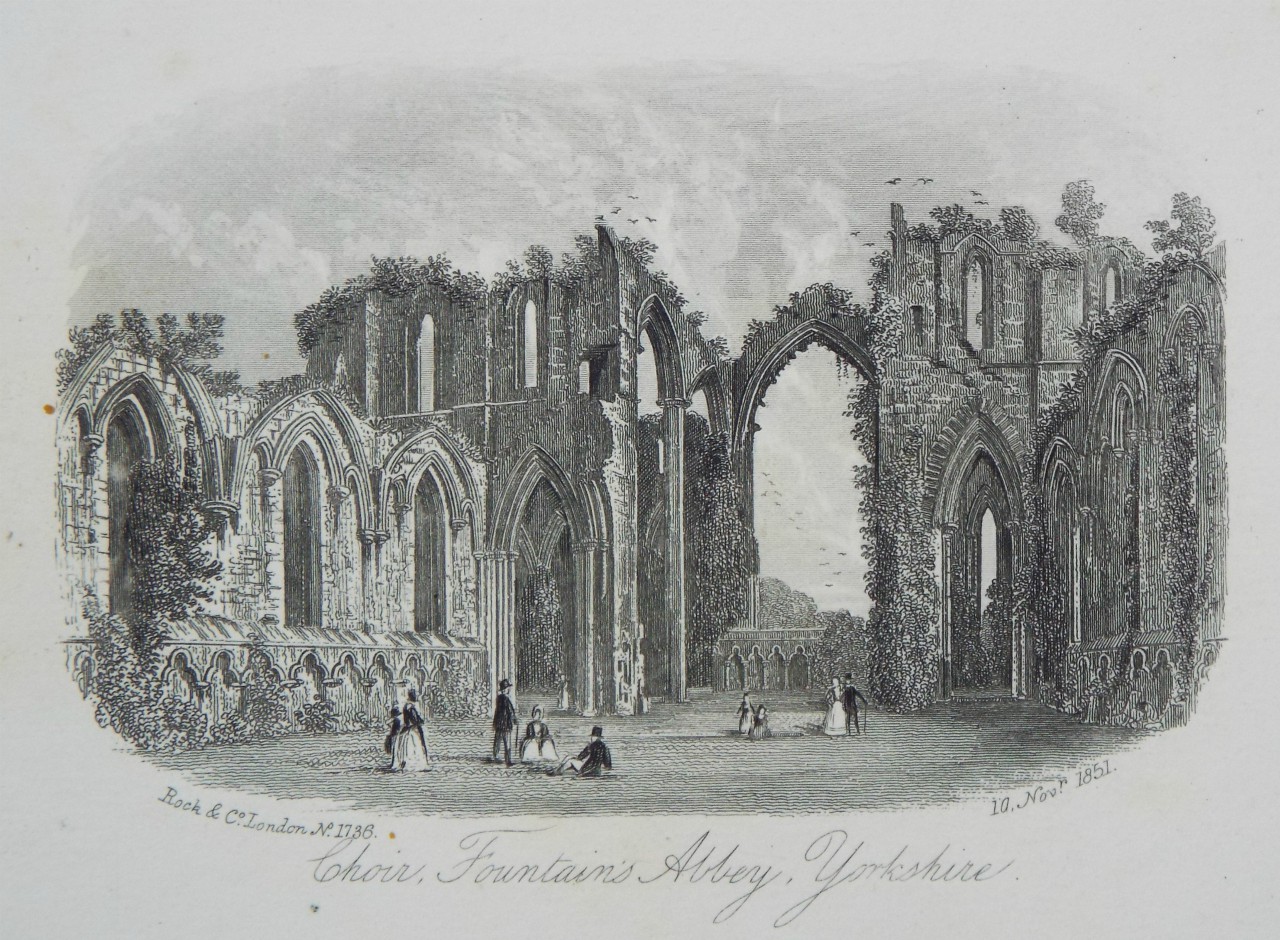 Steel Vignette - Choir, Fountains Abbey, Yorkshire. - Rock